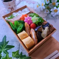 豚肉と茄子の味噌炒め弁当| sugar beansさん