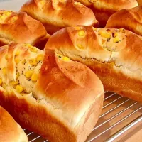 「今夜&明日のパン」🍞
コーンブレッド🌽
お皿のソースやオリーブオイルだけでも充分おいしい(^^)💦|ばくあんしゃさん