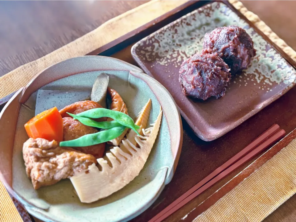 ぼた餅とお煮しめ|きいろさん