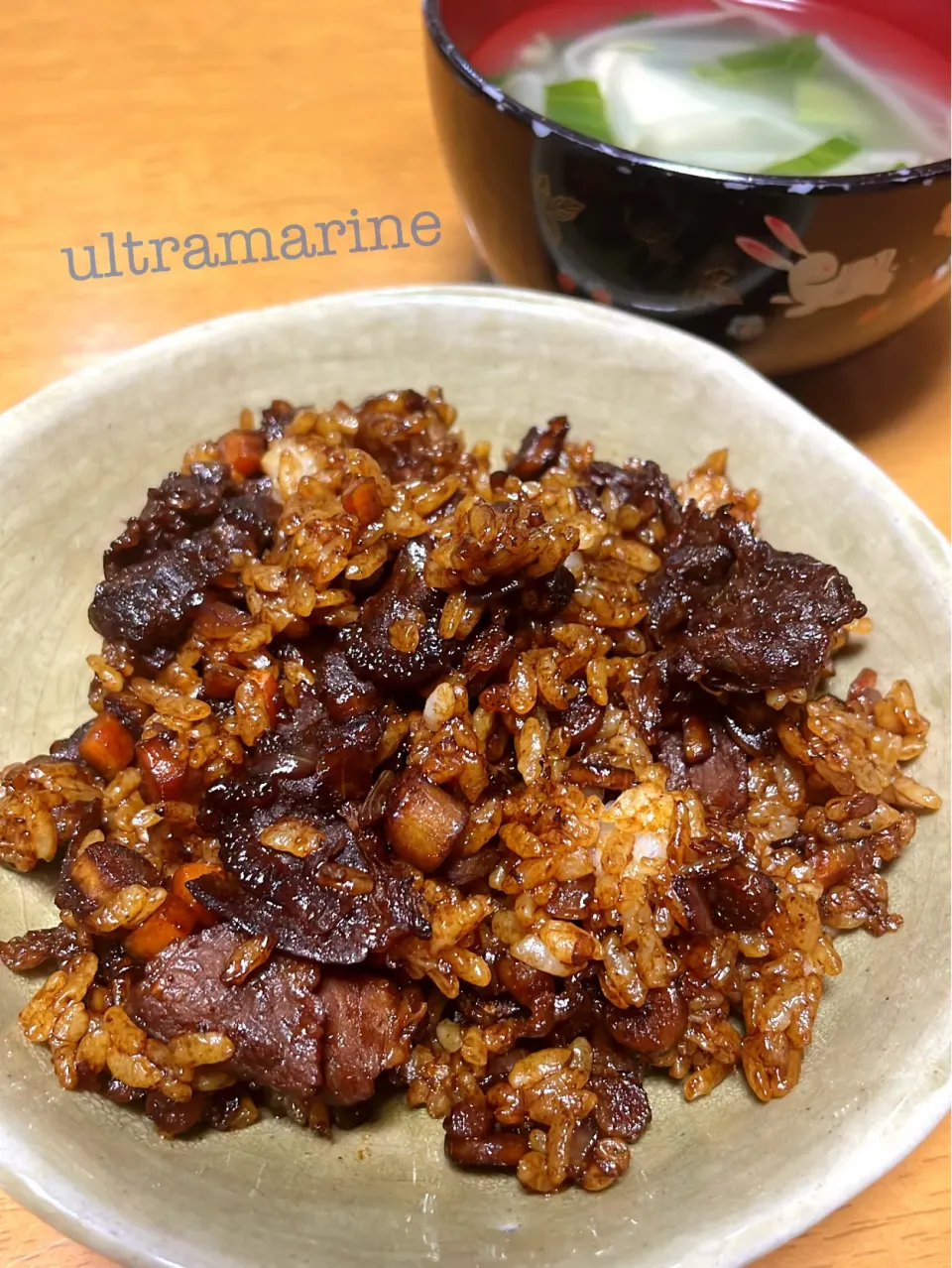 ＊老抽を使って、コクがくせになる。黒炒飯♪♪＊|ultramarineさん