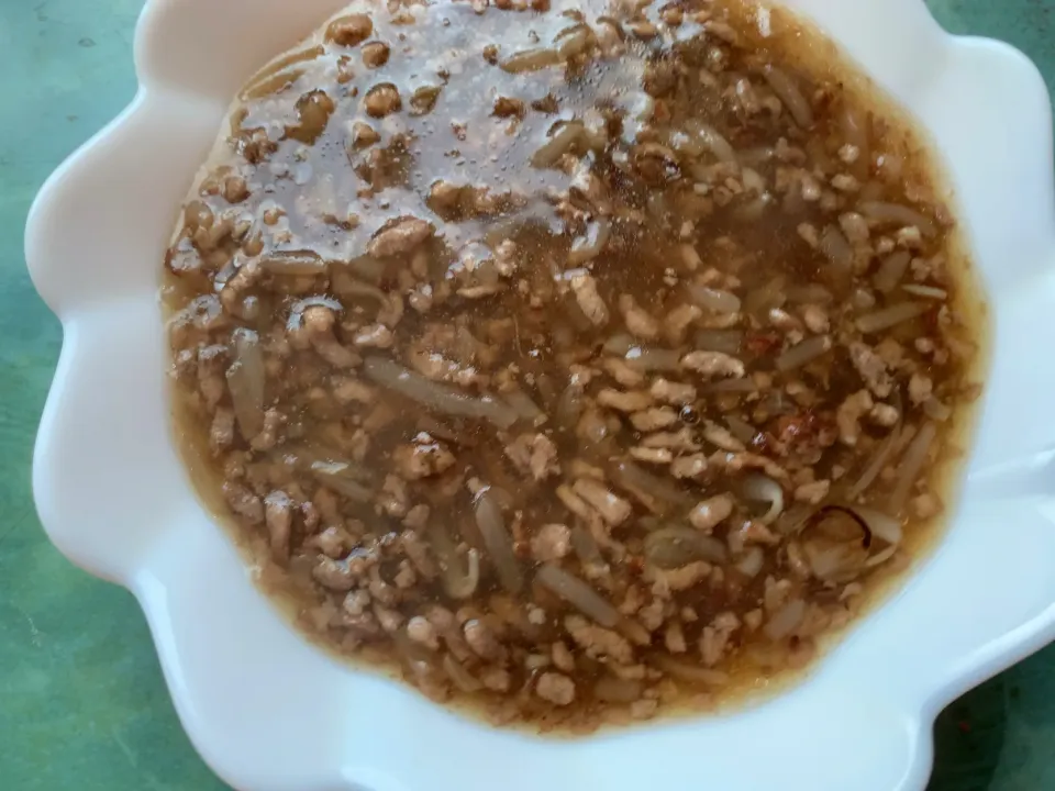 もやしとひき肉の和風あんかけ|そらまめさん