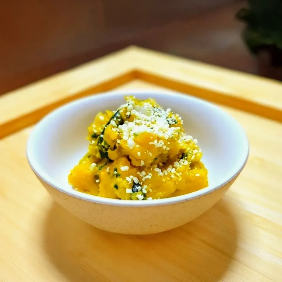 かぼちゃのマッシュチーズサラダ🎃|森のごはん屋さんさん