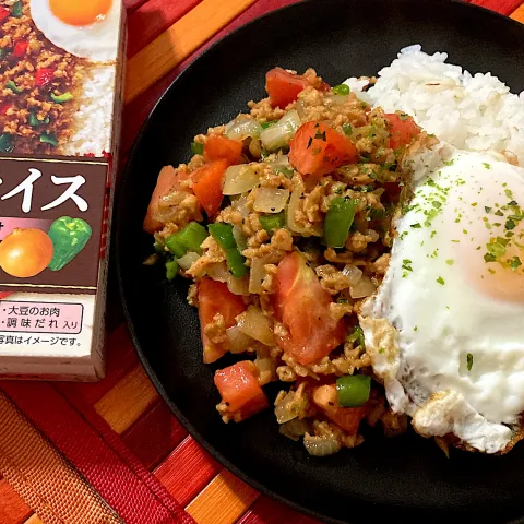 「大豆のお肉　ガパオライスの素」を使ってみたSnapdishの料理・レシピ写真:マルコメさんのガパオライス🫘