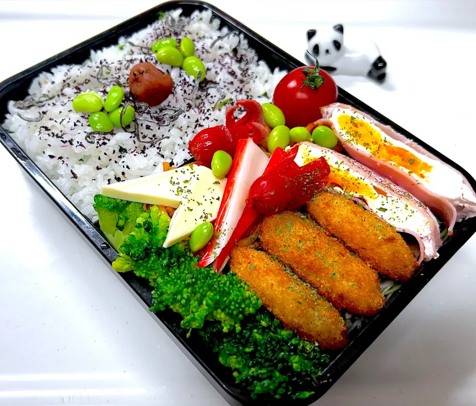 今日のお弁当🍱です　春の置き弁|パンダ🐼🐼パンダさん