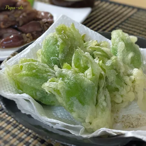 「マヨルカ島の塩　プレーン」を使ってみたSnapdishの料理・レシピ写真:蕗のとうの天ぷら