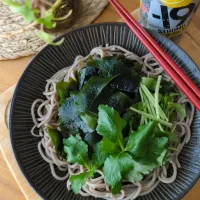 冷やしわかめ蕎麦