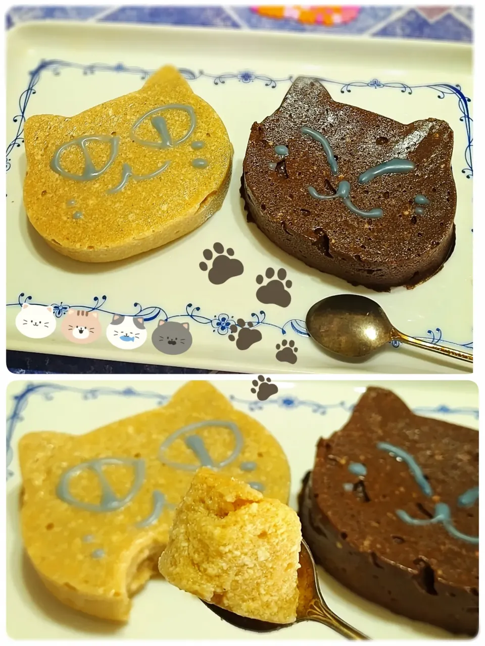 お豆腐とサイリウムハスクでチョコ&きな粉もち|みったんさん