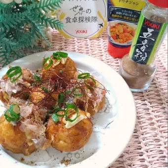 Snapdishの人気料理写真:豆鼓醤×五香粉deたこ焼き ·͜·♡