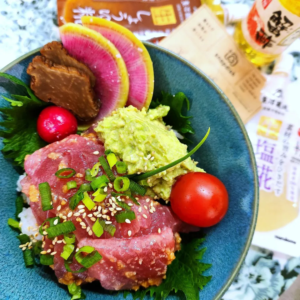 🔷熟成キハダマグロの漬け丼🔷|@きなこさん