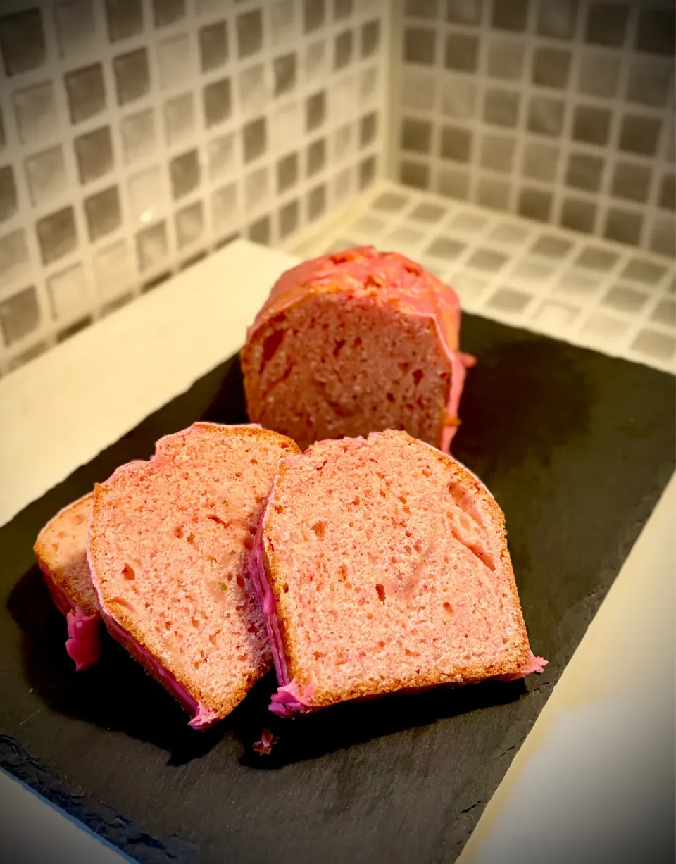 桜パウンドケーキ|白のパンダさん