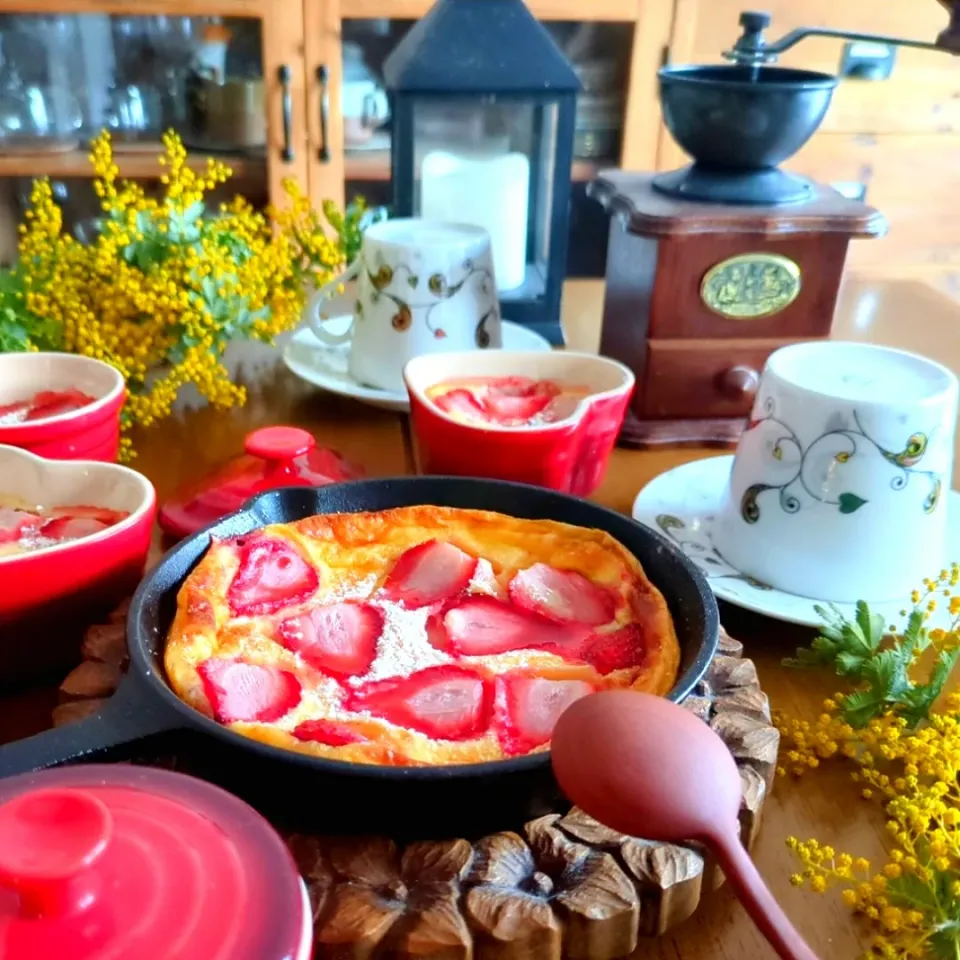 いちごのクラフティ🍓|さらママさん