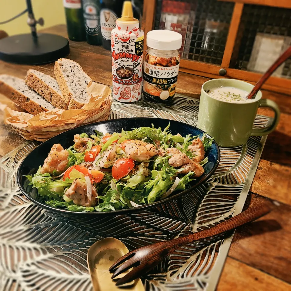 チキンとクルミと朝摘みレタスのディッシュ|KEITAさん