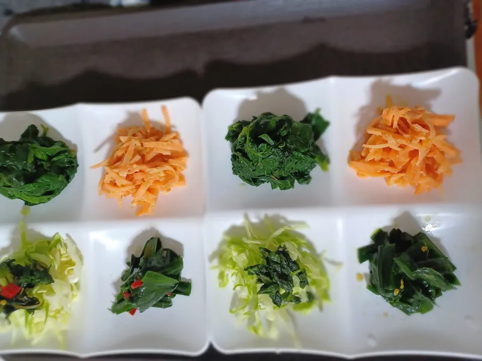 ささっと作った副菜たち|ぽんすけさん