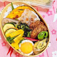 本日のお弁当〜鱈のムニエルとヒレカツ弁当|f.1125beさん