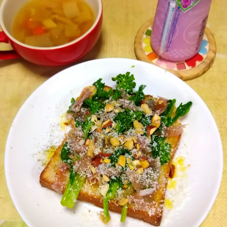 菜の花トースト|うたかた。さん