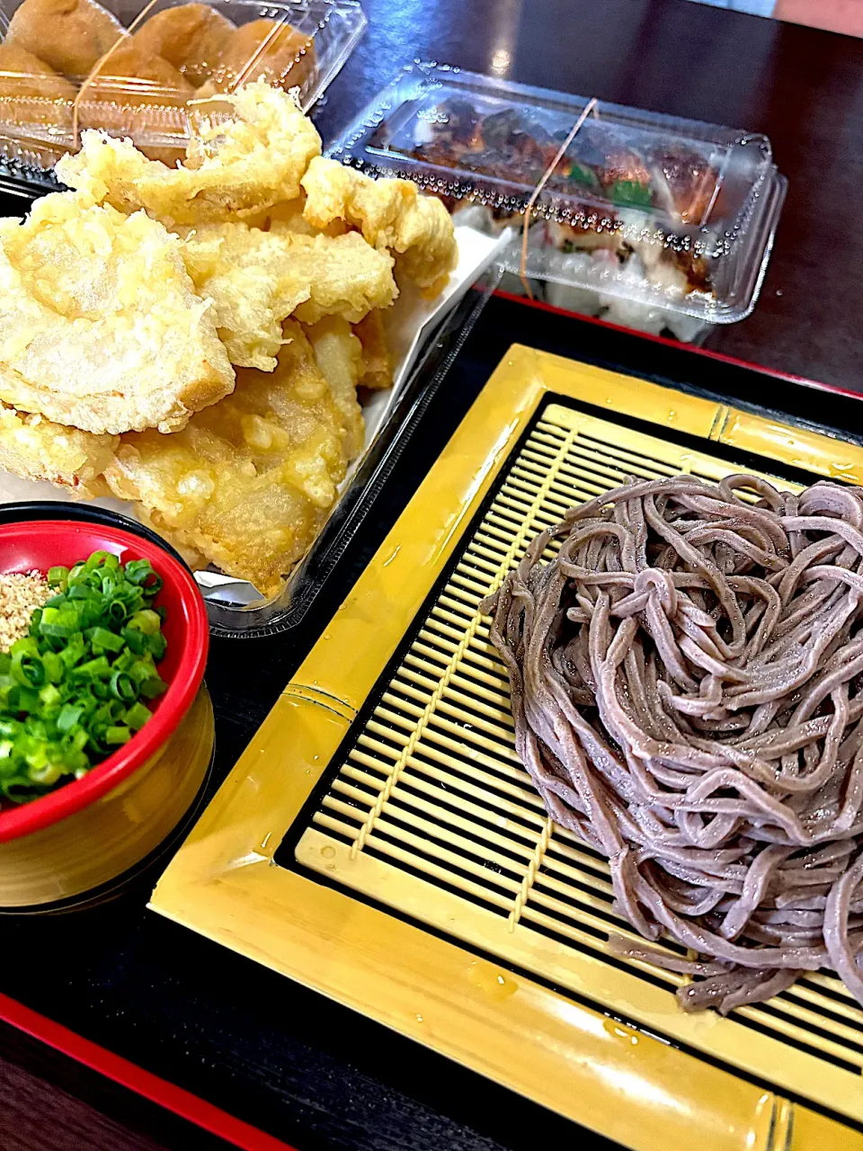阿讃亭のざるそばとたけのこの天ぷら|おかちさん