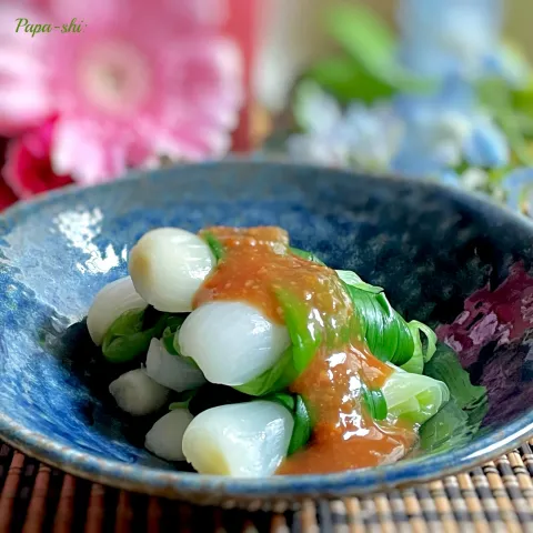 「プラス糀 生みそ 糀美人熟甘」を使ってみたSnapdishの料理・レシピ写真:一文字のぐるぐる