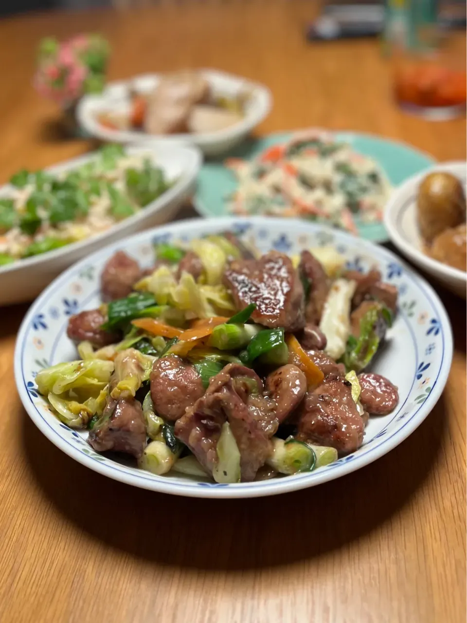 3/24の夕食　野菜レバー炒め|yoneさん