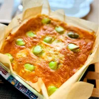 アルモンdeそら豆のキッシュ風オムレツ| M⭐︎さん