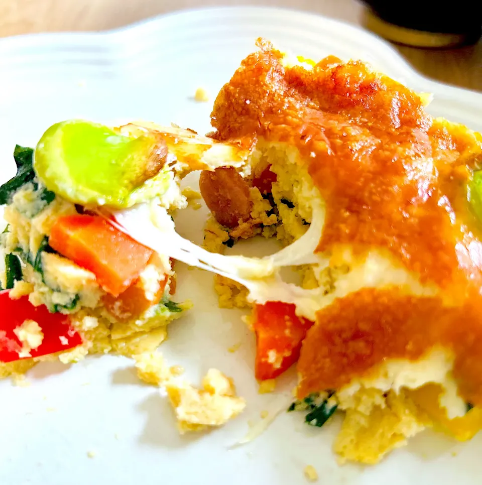 アルモンdeそら豆のキッシュ風オムレツ|M⭐︎さん