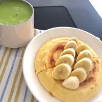 16:41 米粉パンケーキ🥞抹茶ラテ| へれ子さん