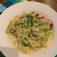 菜の花のクリームパスタ|Rabyさん