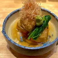 胡麻豆腐揚げ出し芹のお浸しと|けーたさん