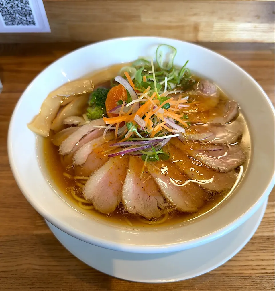 鴨しょうゆラーメン🍜オレンジハニー🍯|るみおんさん