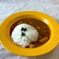 カレーのご飯のパセリ|かっちゃん杉さん