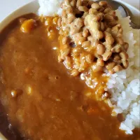 納豆カレーライス