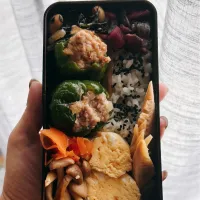 まるごとピーマン肉詰め|ぼんさん