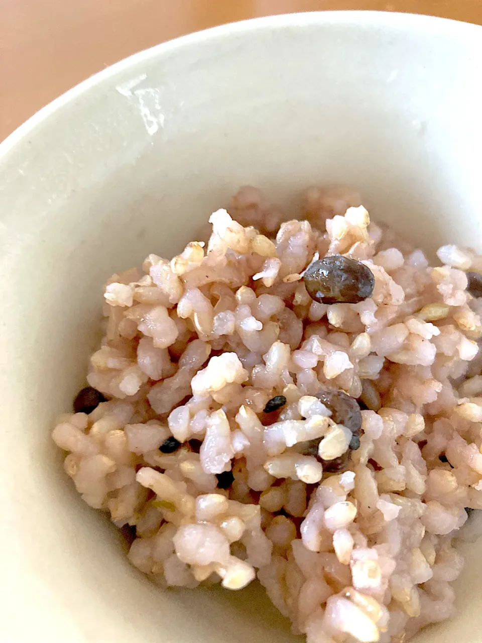 先日、鎌倉で食べた発酵玄米お赤飯が美味しかったので古代黒豆の発芽玄米ご飯炊きました🎵|さくたえさん