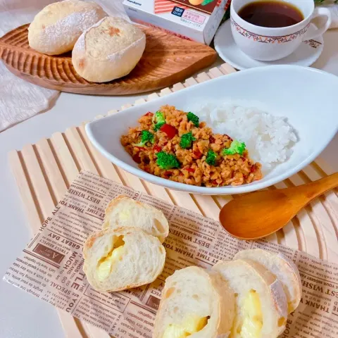 「大豆のお肉　ガパオライスの素」を使ってみたSnapdishの料理・レシピ写真:チーズフランス