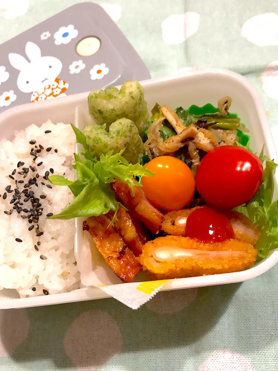 2025.3.26  ＊今日のお弁当＊ひじき入り切り干し大根の煮物♪|rinrin*mama*さん