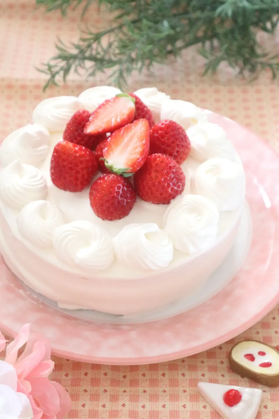 誕生日おめでとう🍓いちごのショートケーキ🍰|こよりさん