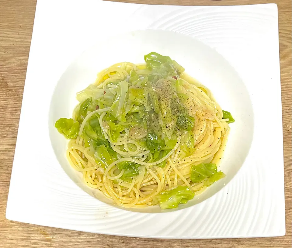 キャベツのペペロンチーノ|じいちゃんさん