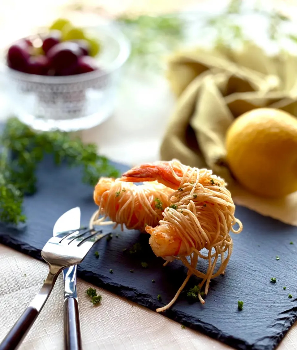 Crispy Somen Shrimp|akikoさん