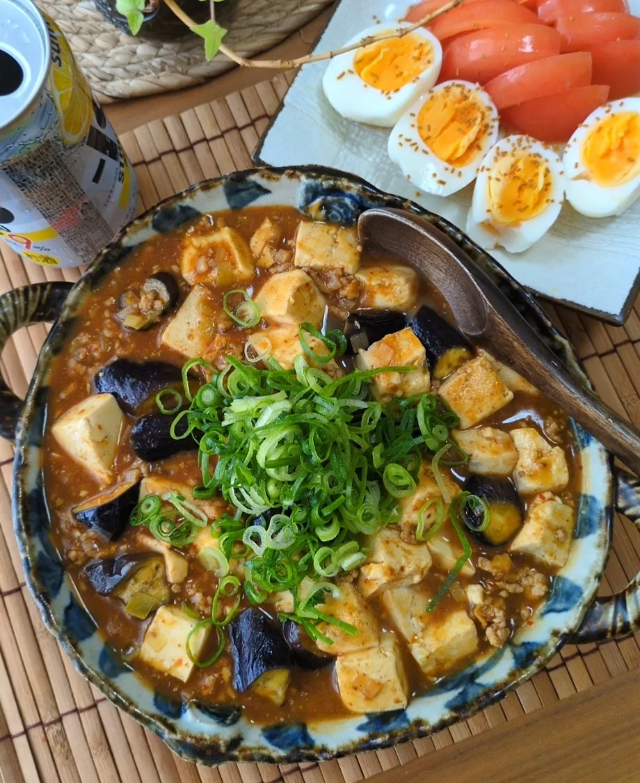 麻婆茄子豆腐|まりおさん