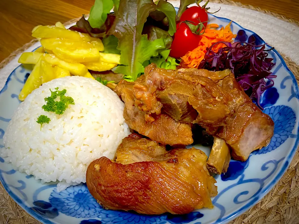 スペアリブワンプレートごはん|ヒヨリ飯さん