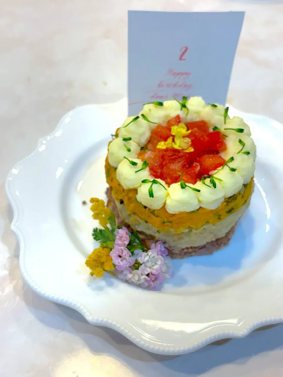 わんちゃん誕生日ケーキ🐶🍰|Le petit soleil （ル・プティ・ソレイユ）さん