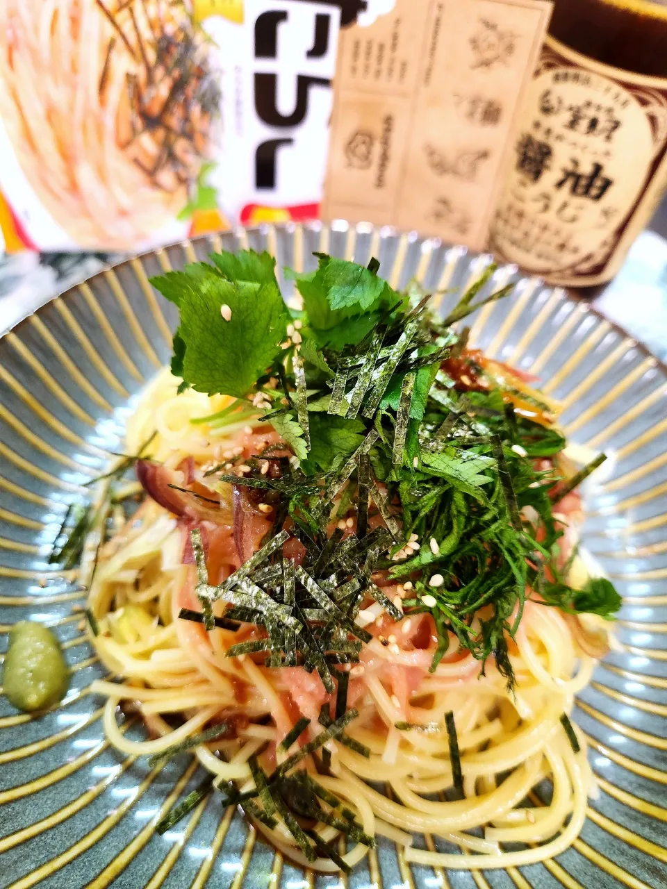 🔷薬味いっぱい🍝たらこパスタ🔷|@きなこさん