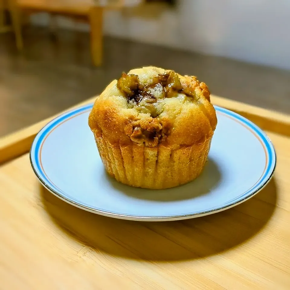 バナナとピーナッツバターのパワーマフィン🧁|森のごはん屋さんさん