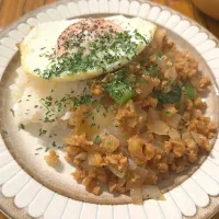 大豆のお肉のガパオライス|さだまめさん