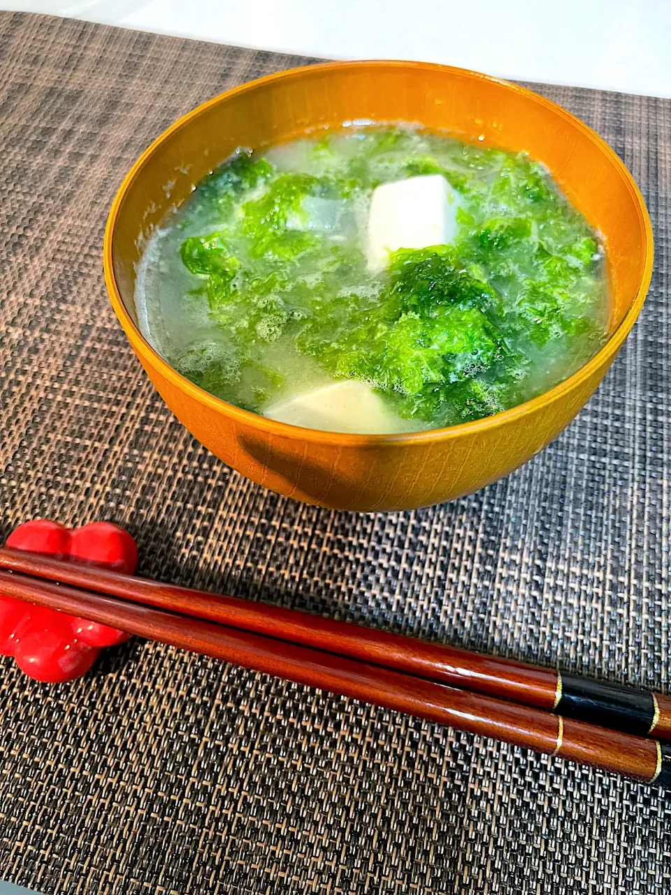 あおさ海苔のお味噌汁|ショコラさん