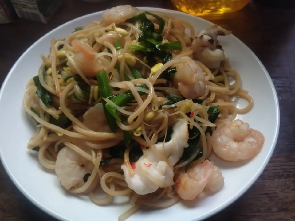 スパゲッティで焼きそば風|にんにくと唐辛子が特に好き❤️(元シャリマー)さん