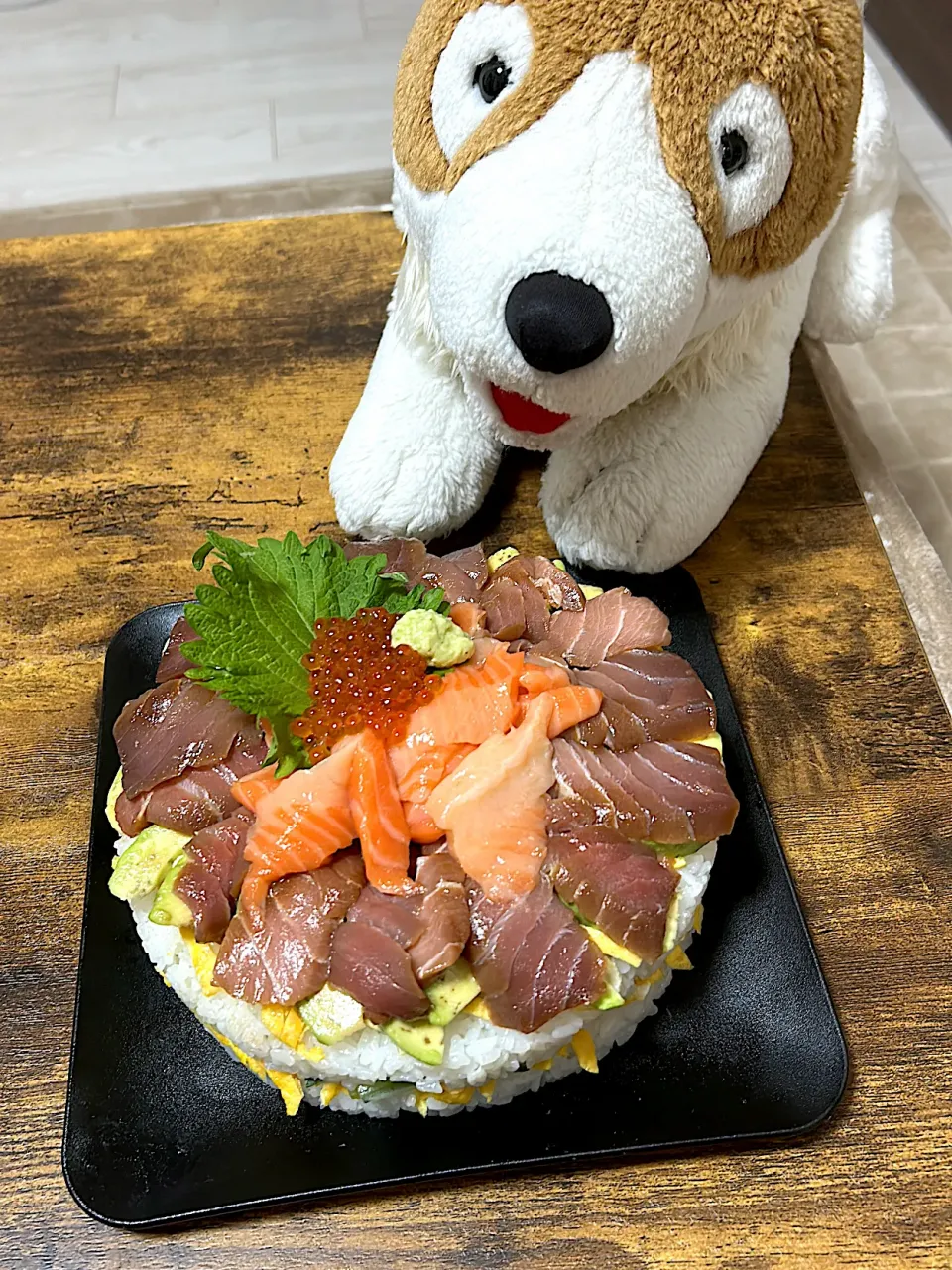 気まぐれクックさんの大間のマグロを使った寿司ケーキ！|てるさん