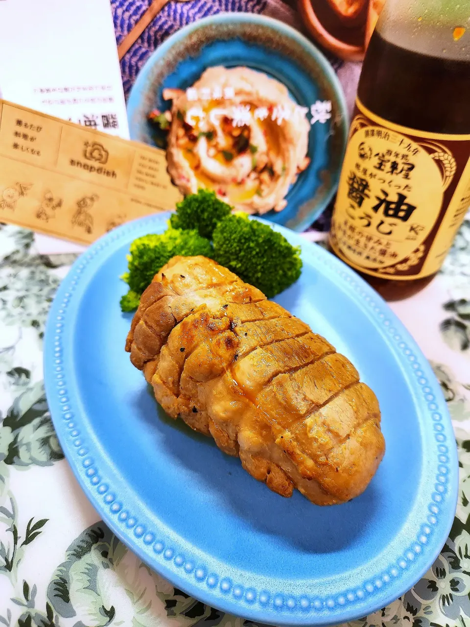 らぴすらずり(らぴ)さんの料理 3/29開催 #ライトブルー桜2025 青い卵→→🔷鹿児島🐖XXダブルエックスde醤油こうじ焼豚🌸ライトブルー桜2025🔷|@きなこさん