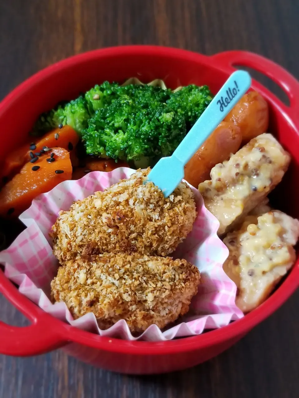 揚げないかぼちゃコロッケ弁当|ぱんだのままんさん