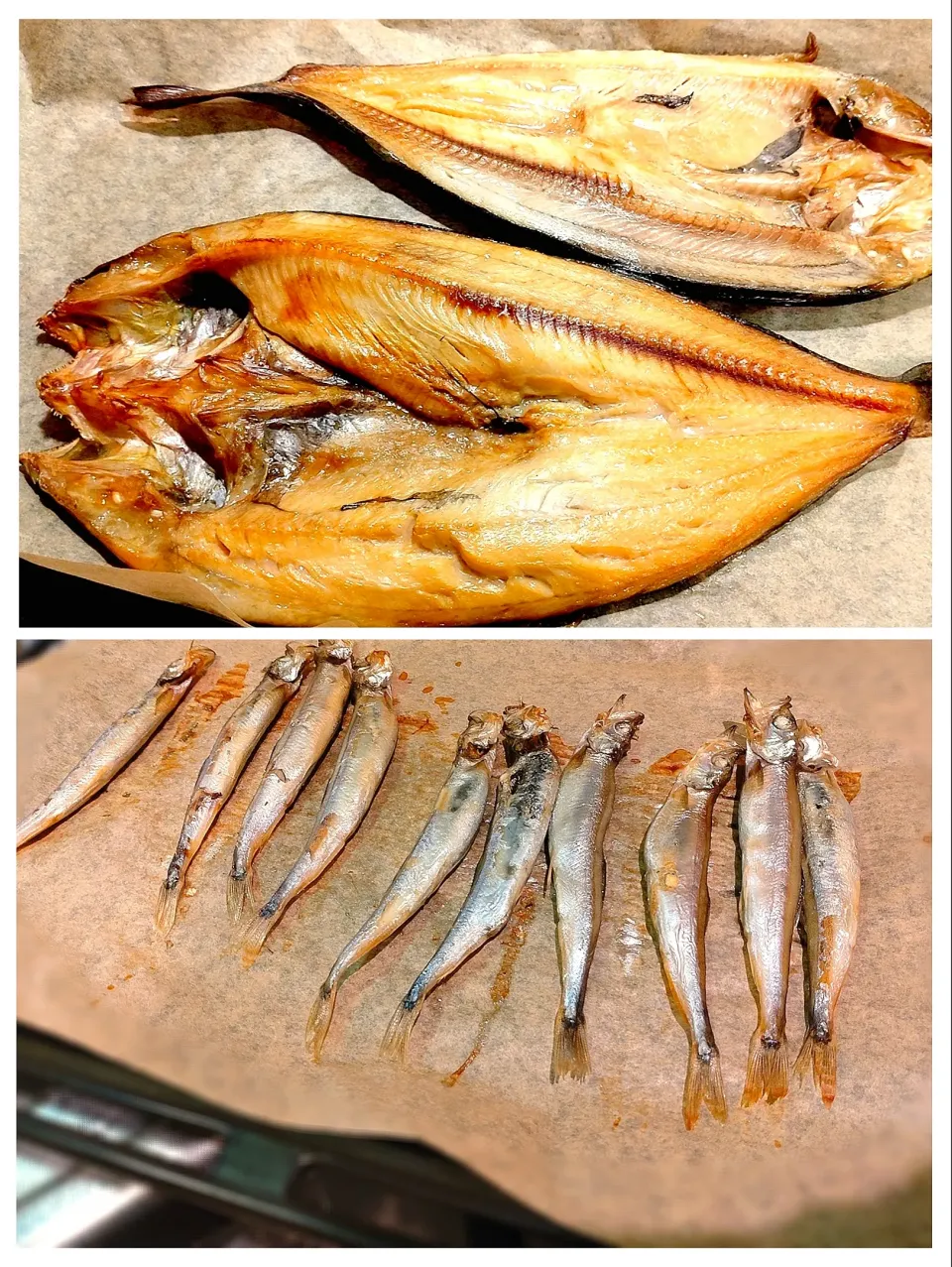 【オーブン焼き】あごだしほっけ（と、ししゃも）|みりさん