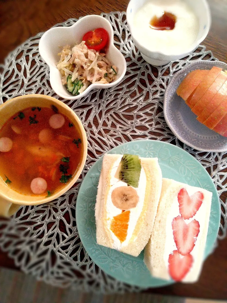朝ごはん🌄！|まめころさん